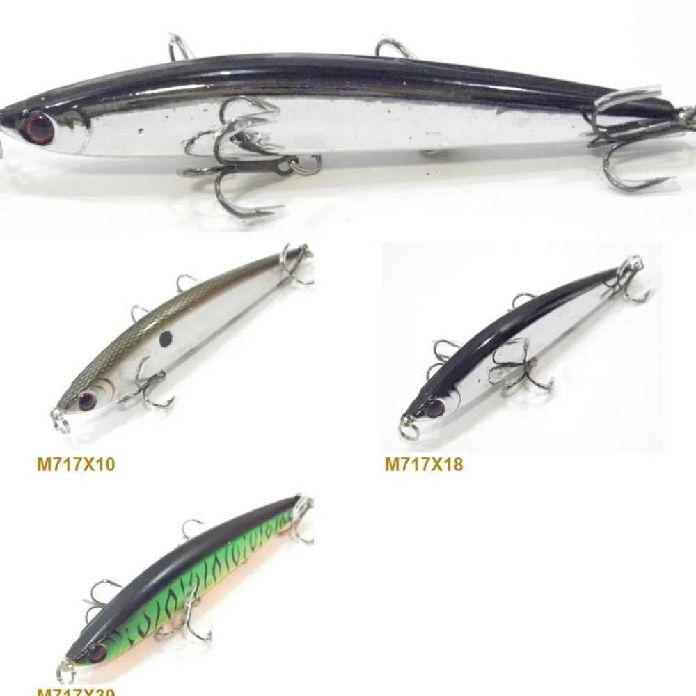 WLure-Cebo duro de 11cm y 21,5g para pesca, cebo duro de hundimiento pesado y fundición larga, con revestimiento epoxi para perro, M717 - imagen 2