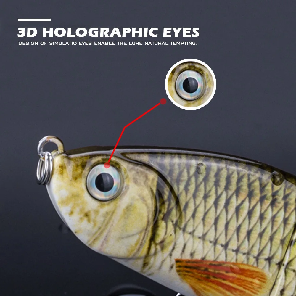 Swimbaits multiarticulados 2022mm/17g, Wobblers, señuelos de pesca Crankbait, traje de cebo de pesca de 4 segmentos, cebo Artificial duro que se hunde - imagen 5