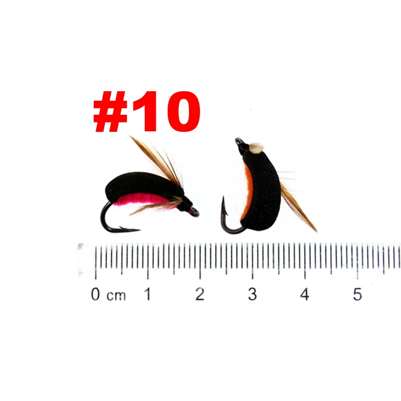 Bimoo, 6 uds., pesca de carpa Zig Bug Fly Boatman, pesca de carpa, insecto emergente, cebo Artificial imitador para aparejo de pelo, helicópteros, aparejos combinados - imagen 3