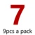 7  9pcs per pack