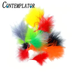 Plumas de Marabú para atado de moscas – Pavo sangre varios colores
