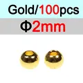 2mm Gold 100pc