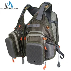 Maximumcatch Chaleco de pesca con mosca y mochila - tamaño libre