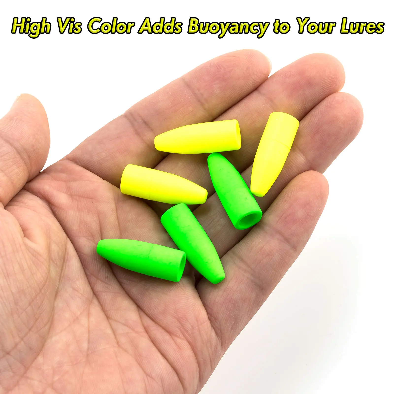 Boya flotante de espuma para pesca, indicador de golpe con forma de bala, aparejo inferior de agua salada, trucha, lubina, Catfish, Pompano, 30 piezas - imagen 5