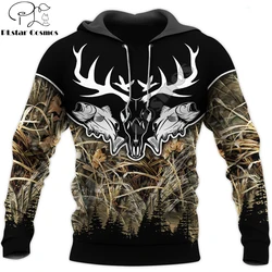 Sudadera con capucha para pesca - estampado 3D de caza Unisex