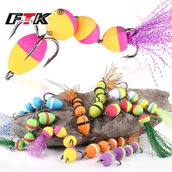 FTK Swimbait mandula para lucio con espuma y anzuelo triple