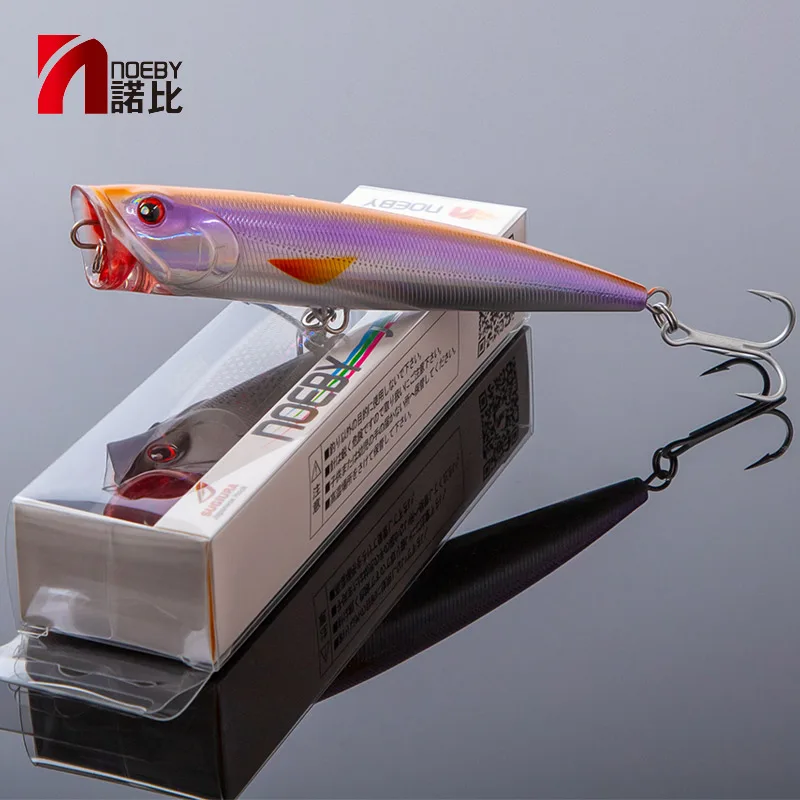 NOEBY-Señuelos de Pesca Popper, cebo duro flotante de 140mm, 40g, Topwater Dorado, Wobblers