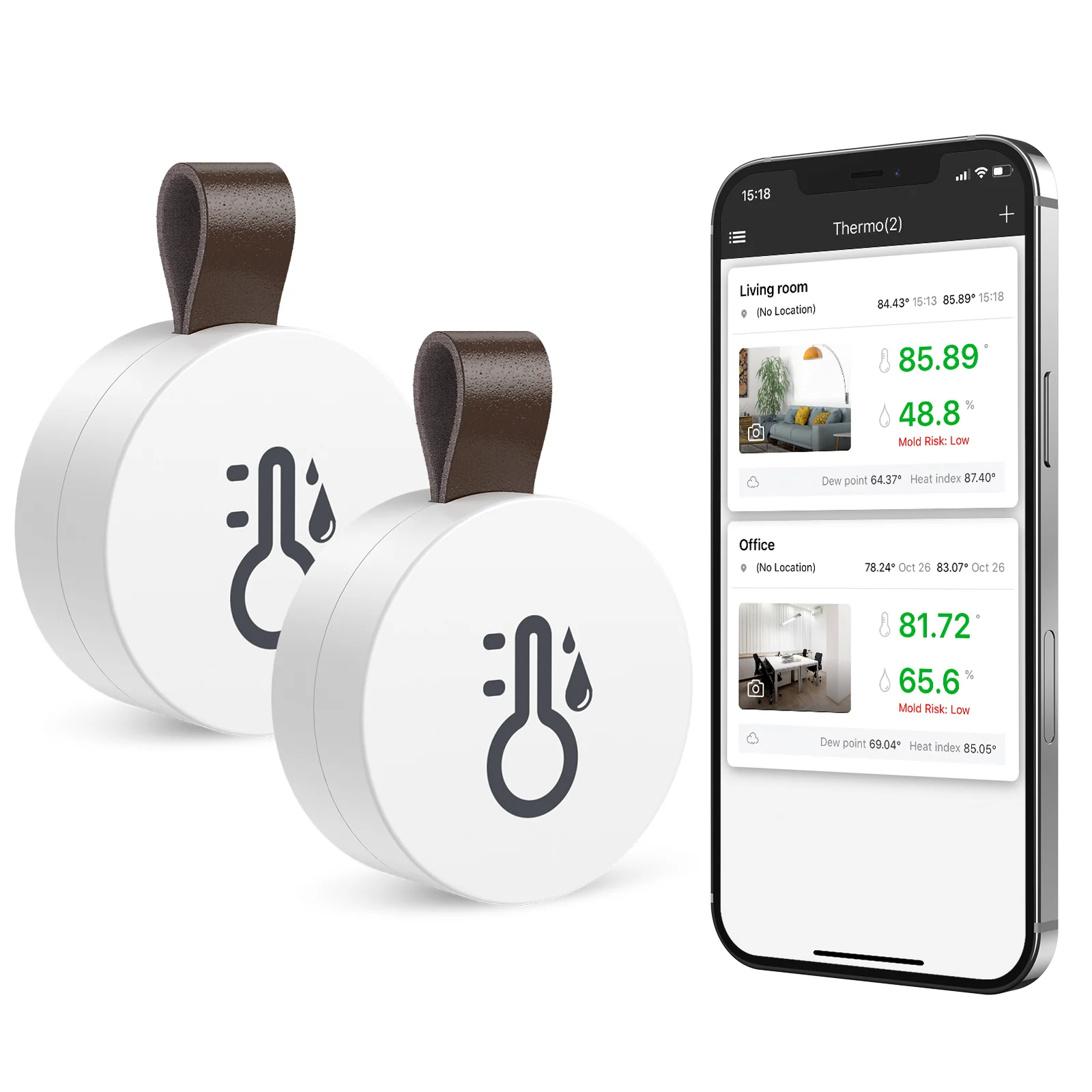 Termómetro Higrómetro Inalámbrico Bluetooth ORIA para Exterior y Hogar - imagen 2