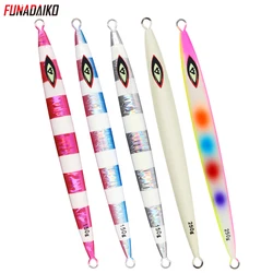FUNADAIKO-Señuelos de Pesca de Jigging lento, plantilla de Metal, cebo duro luminoso, aparejos de Pesca en el mar, 200g, 250g, 300g