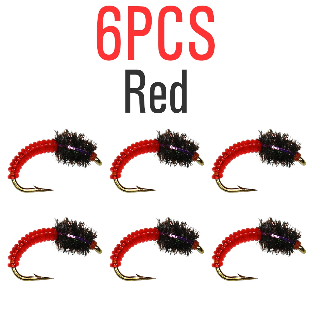 6pcs  Red