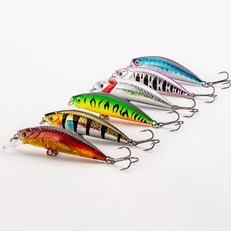 Señuelo de pesca que se hunde, Minnow, 55mm, 6g, Mini cebos de trucha, Wobbler pequeño, Crankbait, aparejos de invierno de Japón, 1 piezas - imagen 3