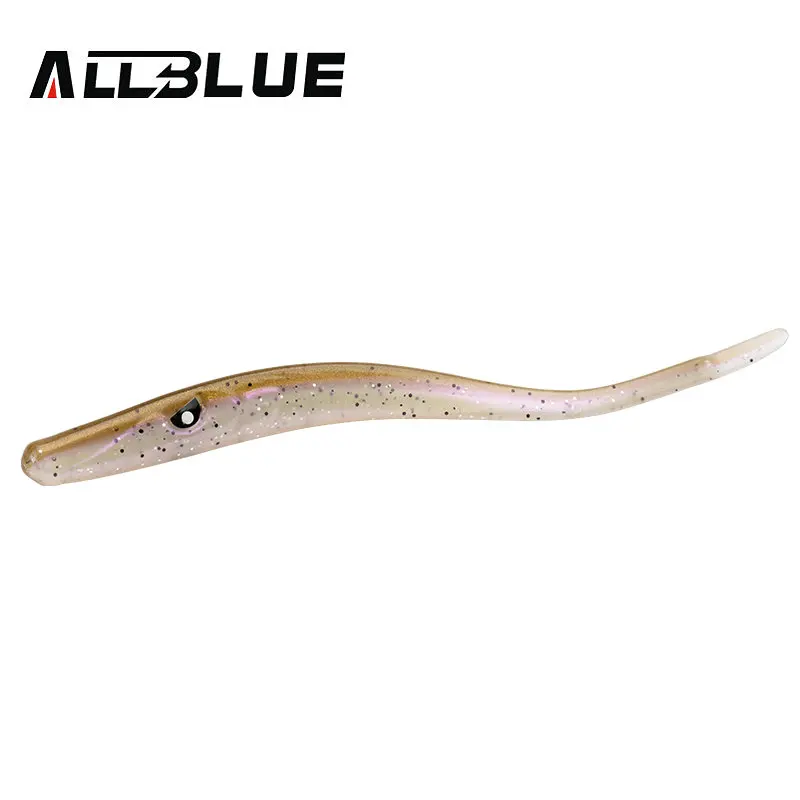 ALLBLUE-señuelo de pesca suave Crazy Slug, cebo Artificial de silicona, gusano, sábalo, Anguila, aparejos de pesca, 130mm, 6 unids/lote por bolsa - imagen 4