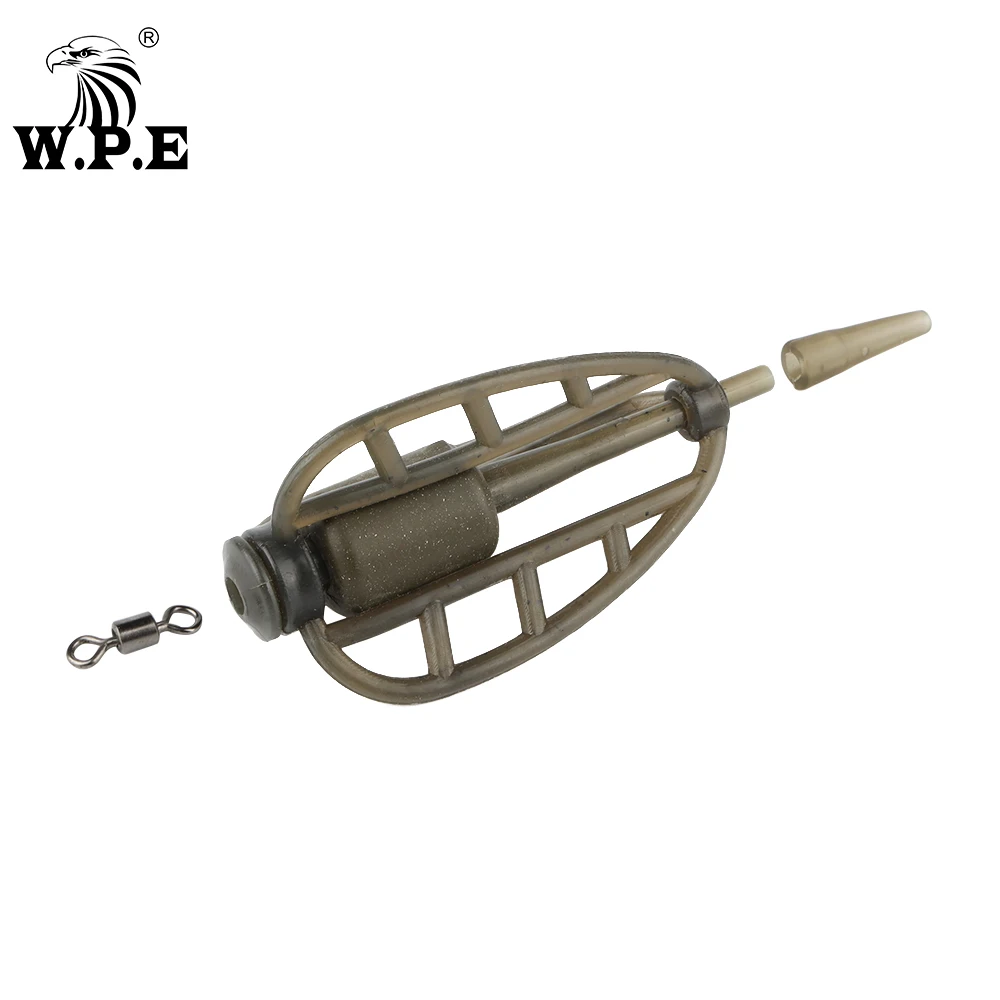 W.P.E 1 Uds. Alimentador de método de pesca de carpa 40g-80g aparejo de pelo Europa carpa grupo de peces anzuelo aparejo alimentador de pesca de carpa accesorios de aparejos - imagen 2