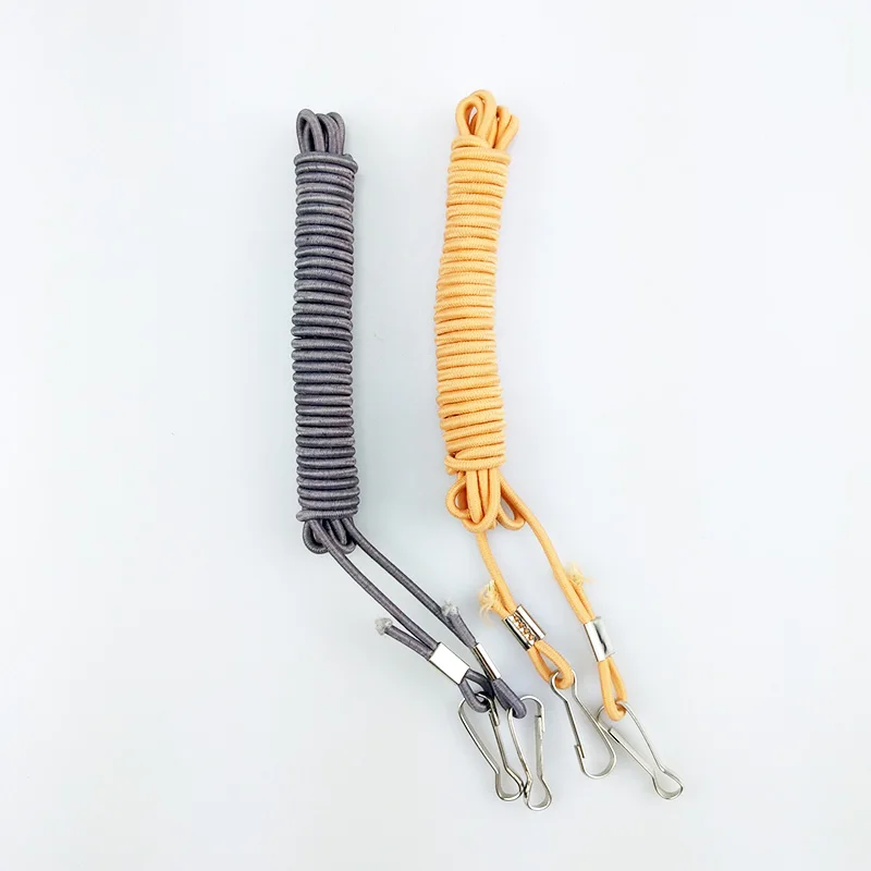Protector de caña de pescar, cuerda de goma elástica, cordón de seguridad, herramienta multifunción para exteriores, J291, 1 ud. - imagen 2