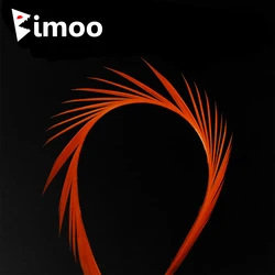 Bimoo Plumas de Ganso Rayadas para Atar Moscas Lava Nymph – Multicolor