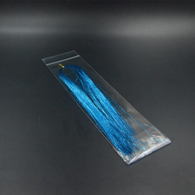 Simulador de serpentinas de oropel holográficas, materiales de atado de moscas, 3 bolsas, Tinsel Flash brillante, señuelos de pesca con mosca de ninfa, 9 colores