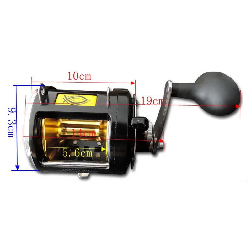 Carrete de arrastre de pesca grande TR12000 Max Drag 25kg Ocean Boat Fishing 8BB Drum Wheel Iron Plate - imagen 2