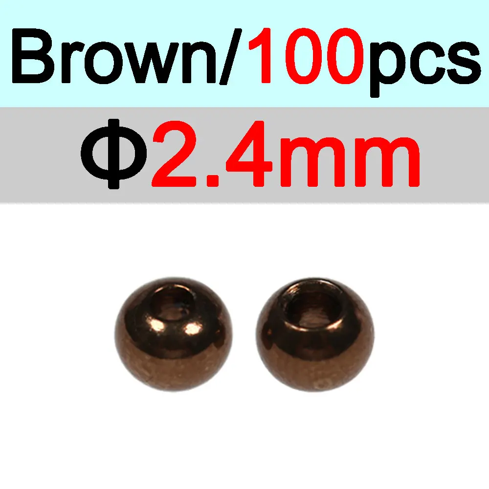 2.4mm Brown 100pc