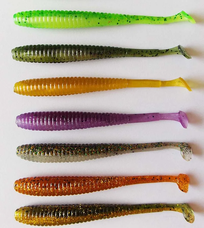 ESFISHING Pesca cebo suave I Shad Tail 12cm sales y atrayente inyectado Isca aparejos artificiales Wobblers Jigging señuelo de Pesca - imagen 5