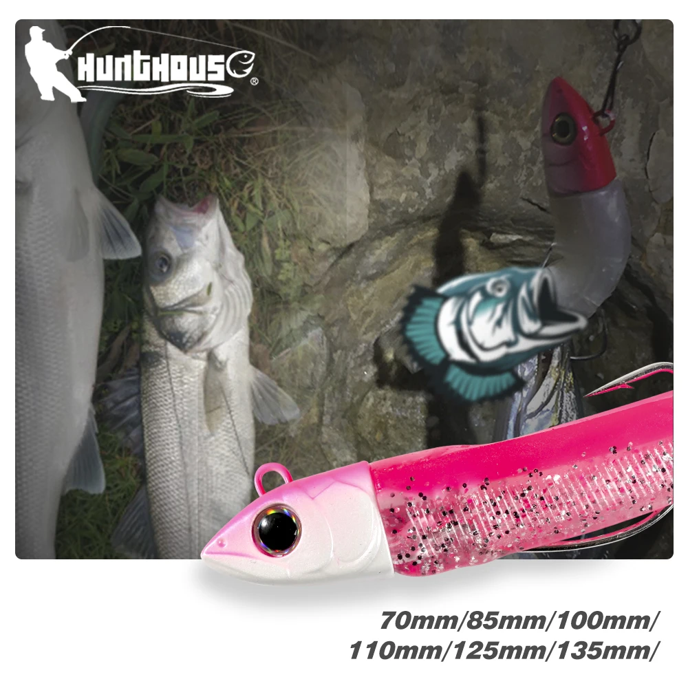 Hunthouse Pececillo Negro - Vista principal del señuelo de 70mm