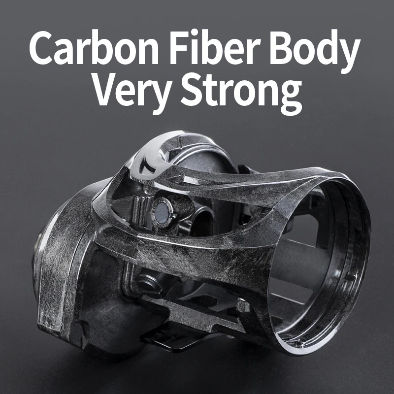 LINNHUE-carrete de pesca Baitcasting, cuerpo de fibra de carbono 6 + 1BBS, arrastre máximo 16kg, mango de Metal, agarre, carrete de agua salada, doble Mango, regalo - imagen 3