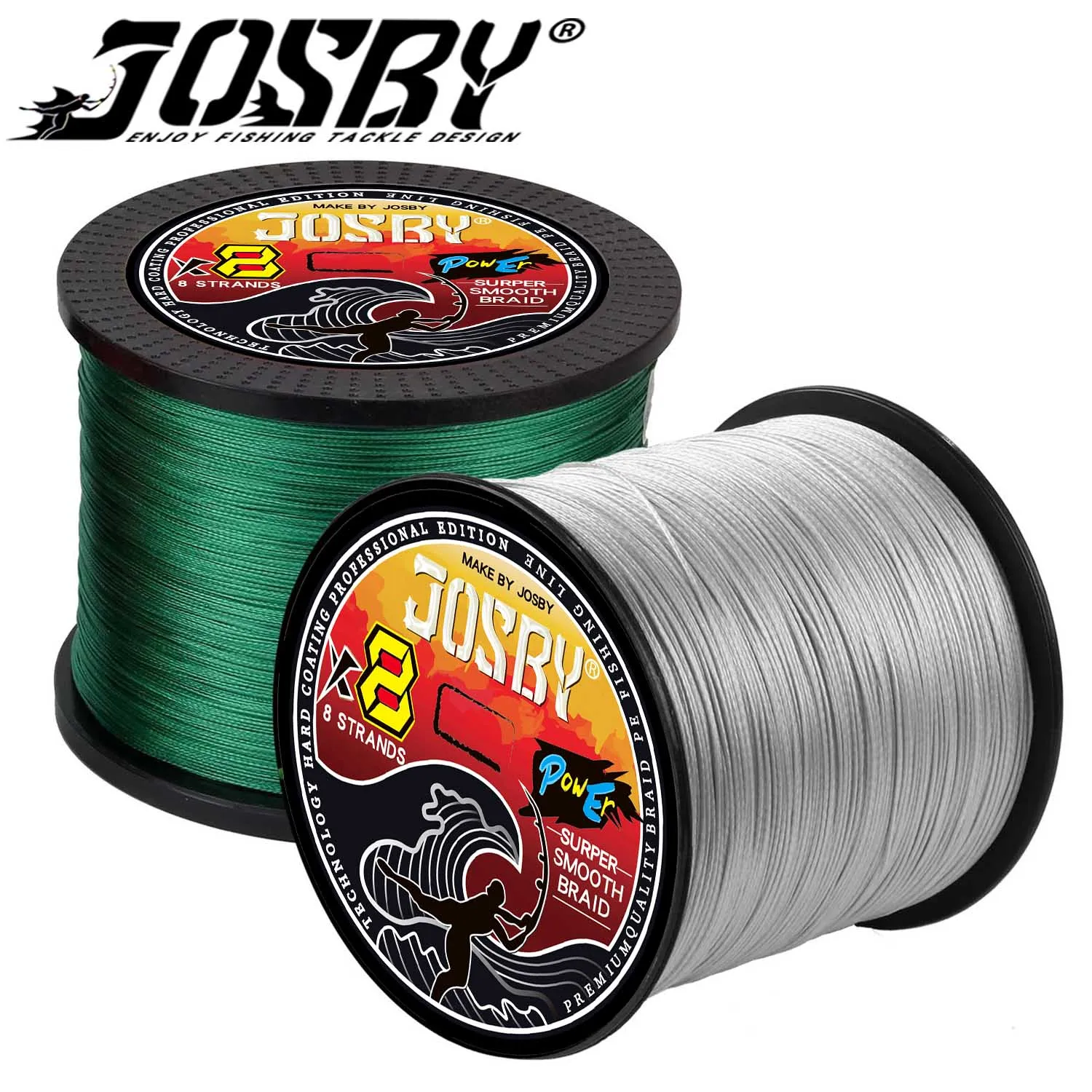 JOSBY-sedal de pesca trenzado, hilo multifilamento japonés PE de 300M, 500M, 100M, 150M, 200M, 1000M, 8 cuerdas giratorias para carpa marina - imagen 3