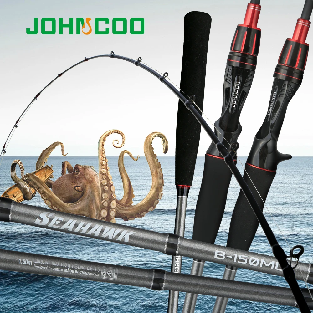 JOHNCOO Caña Jigging Sepia y Calamar – Luz Sensible 1.5m - imagen 4