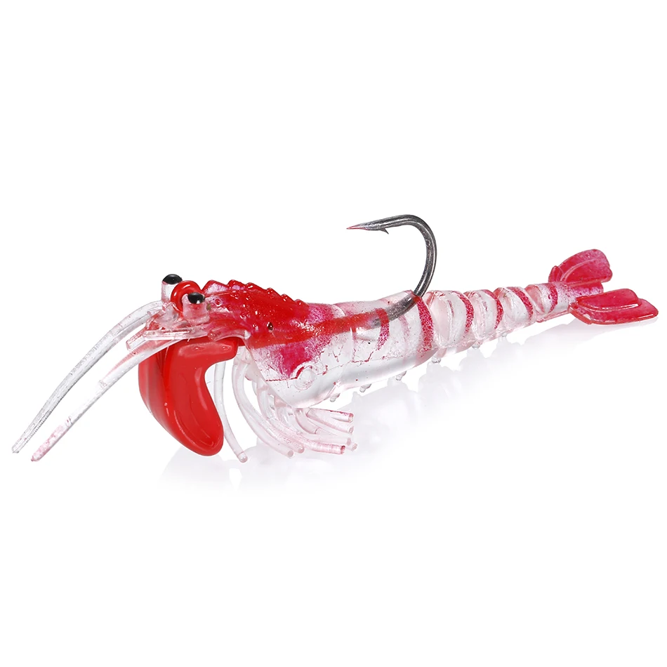 un señuelo de pesca diseñado para parecerse a un camarón perfecto para atraer peces
