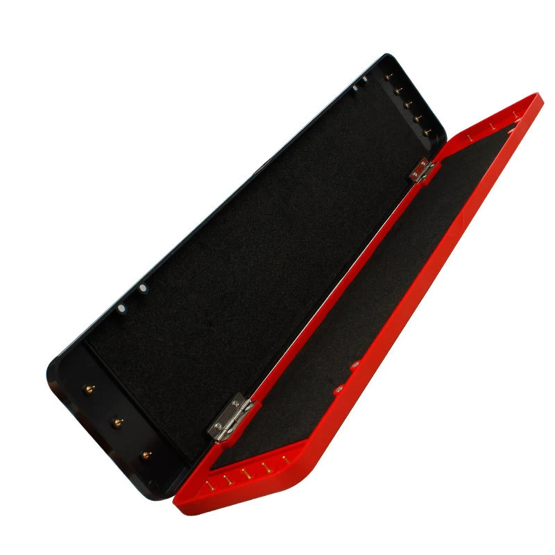 Caja de sedal de pesca de 2 capas, aparejos de pesca de carpa, tablero de aparejo de pelo rígido con pasador, caja de almacenamiento para anzuelo de pesca J431, 32cm/37cm/45cm - imagen 2