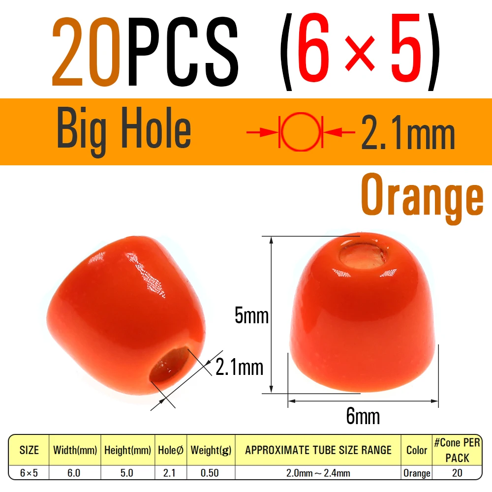 L Hole 6X5 Orange