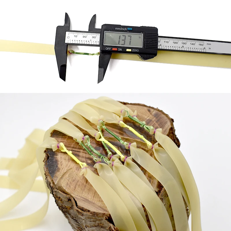 3/6/9 Uds. Tirachinas alargadas mejoradas banda de goma para caza tiro pesca espesor 1mm fuerte tracción deportes al aire libre longitud 60cm - imagen 4