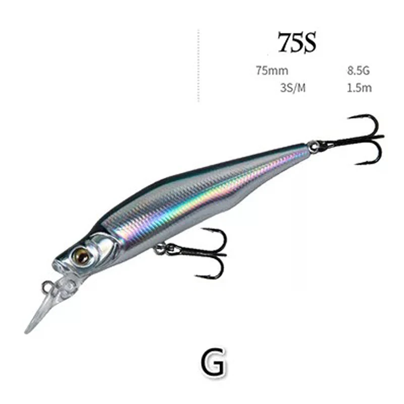 Señuelos de Pesca de piscardo de hundimiento lento, cebos duros artificiales, Wobblers, 75mm/8,5g, 1 ud. - imagen 4