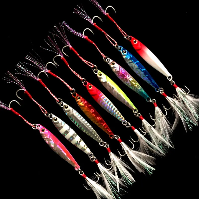 Plantillas luminosas de pesca, 15g/6cm, 7g/10g/20g/25g, señuelo Jigbait, señuelos fundidos en la orilla, cebo de Metal, señuelos artificiales, 1 pieza en oferta - imagen 5