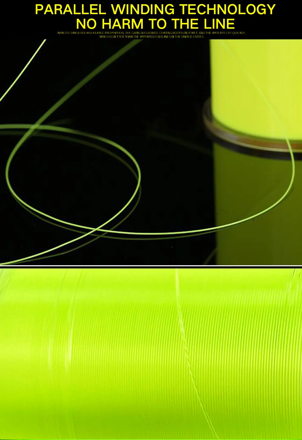 Experimente lo último en la tecnología de la línea de pesca con nuestra vibrante línea duradera y de bala suave