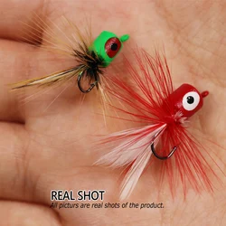 Bimoo Mosca de espuma flotante con jig head - Topwater para lubina