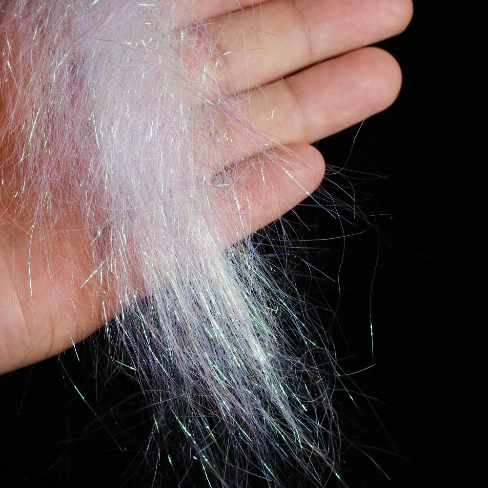 ICERIO, 1 paquete, UV, 8cm de largo, doblaje de hielo, Material de atado de moscas para atar ninfas, serpentinas, Baitfish, aguas saladas, mosca, trucha, señuelos de pesca - imagen 4