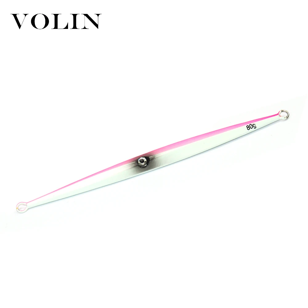 VOLIN Nanyou Large Iron Lure 1pc Metal Fishing Lure 60g 80g 100g 120g 150g 200g 250g 300g Hard Lure Jigging SaltWate Lure Silver - imagen 5