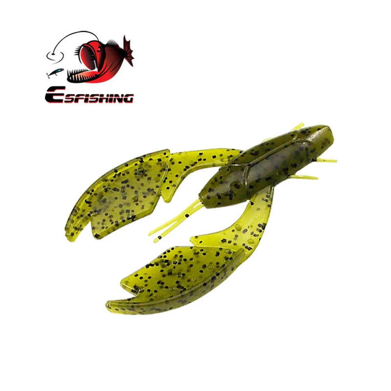 KESFISHING-Señuelos de Pesca perfumados, sales Chunk Craw, 3 ", 5,4g, para lubina, Lucio, Leurre Souple Isca, cebos artificiales suaves