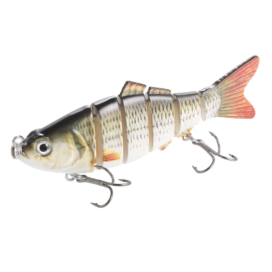 Señuelos de Pesca multiarticulados, Wobblers de 102mm, 19g, cebo Artificial, aparejos de pesca Swimbait Crankbait, 1 unidad - imagen 3