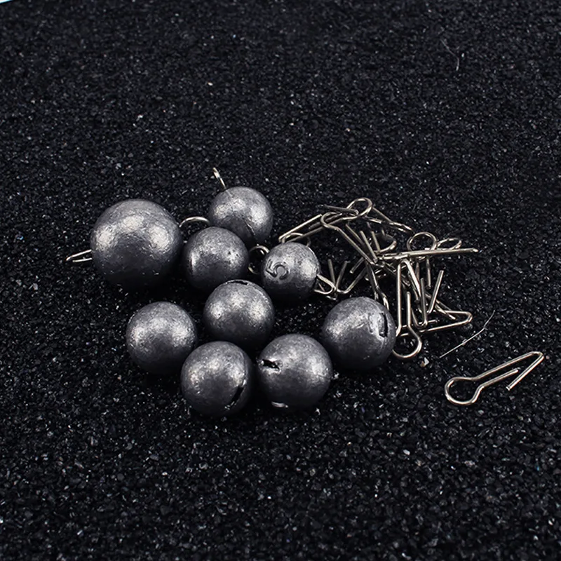 Accesorios de aparejos de pesca, plomos de inserción rápida, bolas redondas, peso 3/5/7/10g/12g/14g/18g/21g - imagen 5