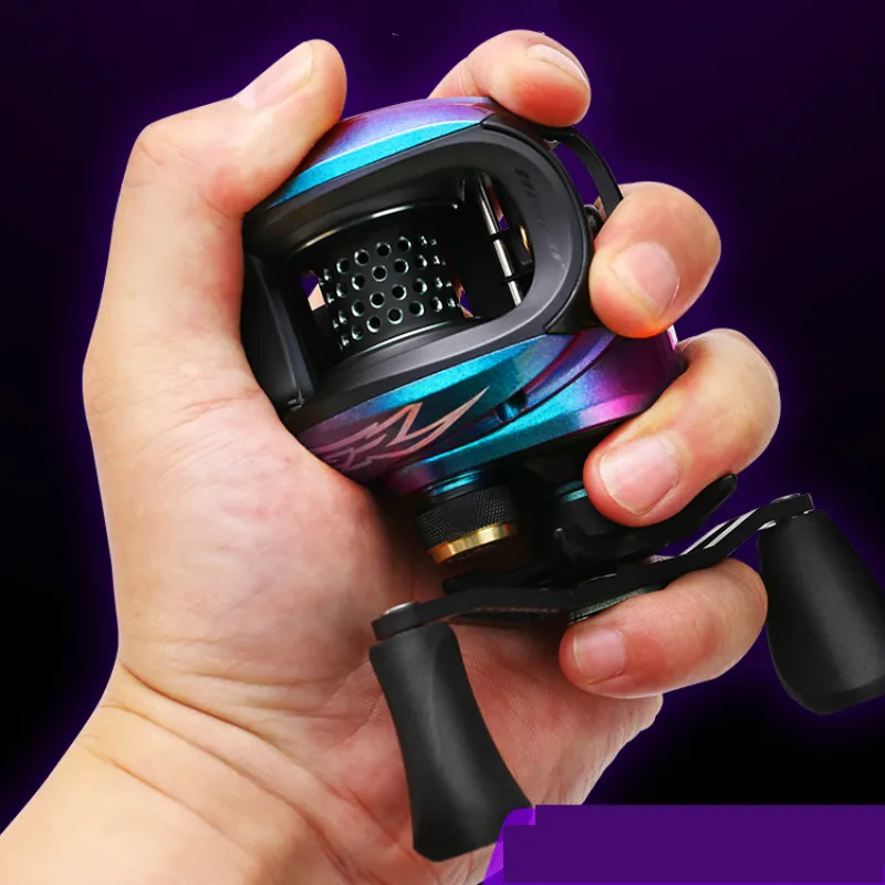 Carrete de pesca Baitcast, 11 rodamientos de bolas, doble línea, Rock, ruedas 8,0: 1, balsa de alta velocidad/Barco, arrastre máximo de 6KG - imagen 4