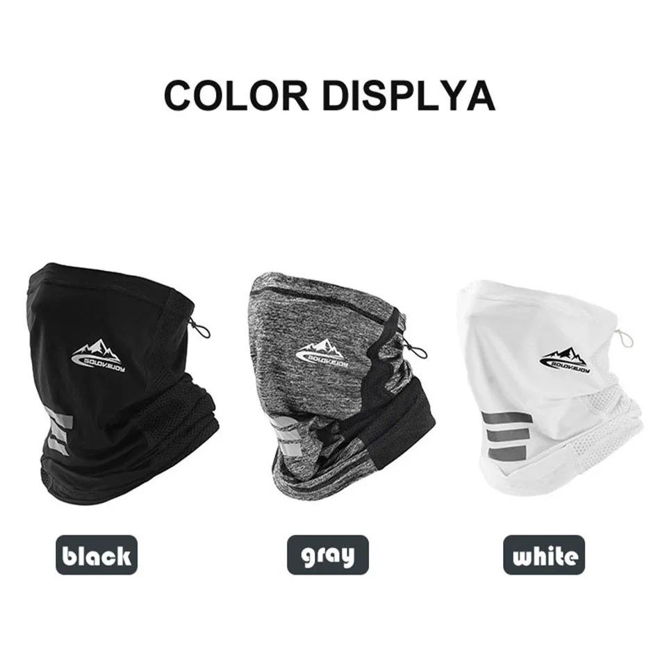 Máscara de pesca con protección solar UV, protector solar de seda de hielo, transpirable, sin relleno, de secado rápido - imagen 3