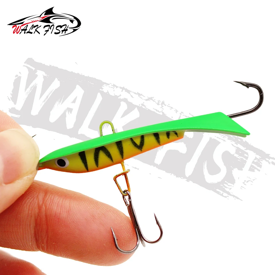 WALK FISH-anzuelo de hielo de calidad para invierno, señuelo de pesca Artificial, 6cm, 9g, Lucio, percha, 1 Uds. - imagen 4