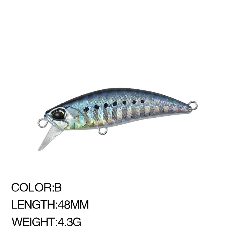 Minnow Wobbler de hundimiento, cebos Crankbait, perca, Mini Wobblers de Pesca, 48mm/4,3g - imagen 4