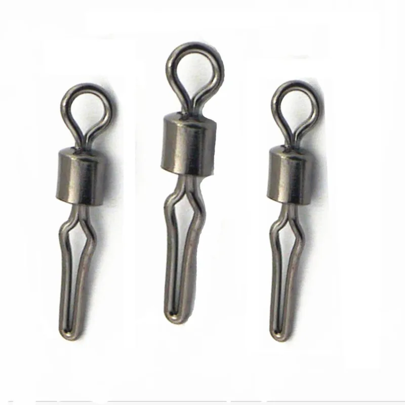 500 unids/lote rodamiento de bolas giratorio anillos sólidos conector océano barco carpa aparejos de Pesca ganchos enlace rápido Pesca señuelo Accesorios - imagen 3