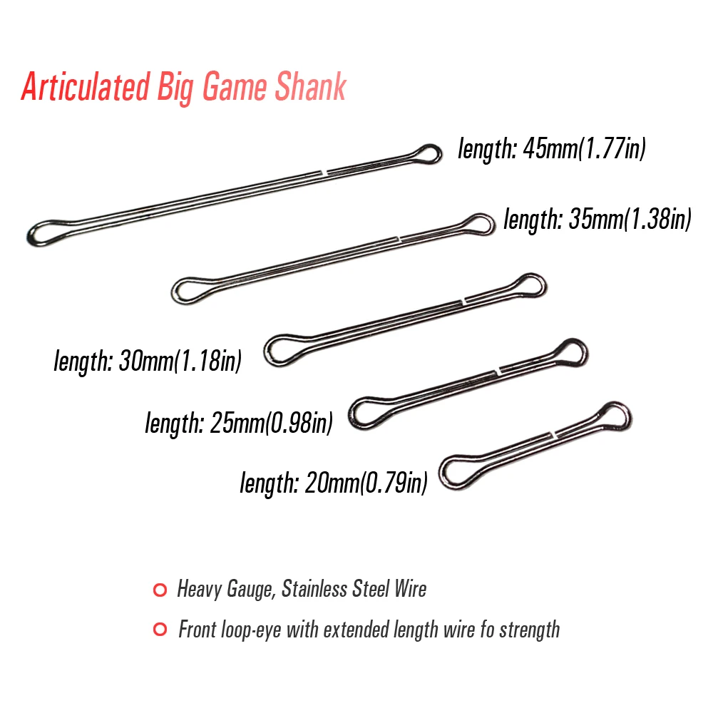 ICERIO-caña grande articulada de Chocklett para agua dulce y salada, 20 piezas, Material para atar moscas, Predator - imagen 2