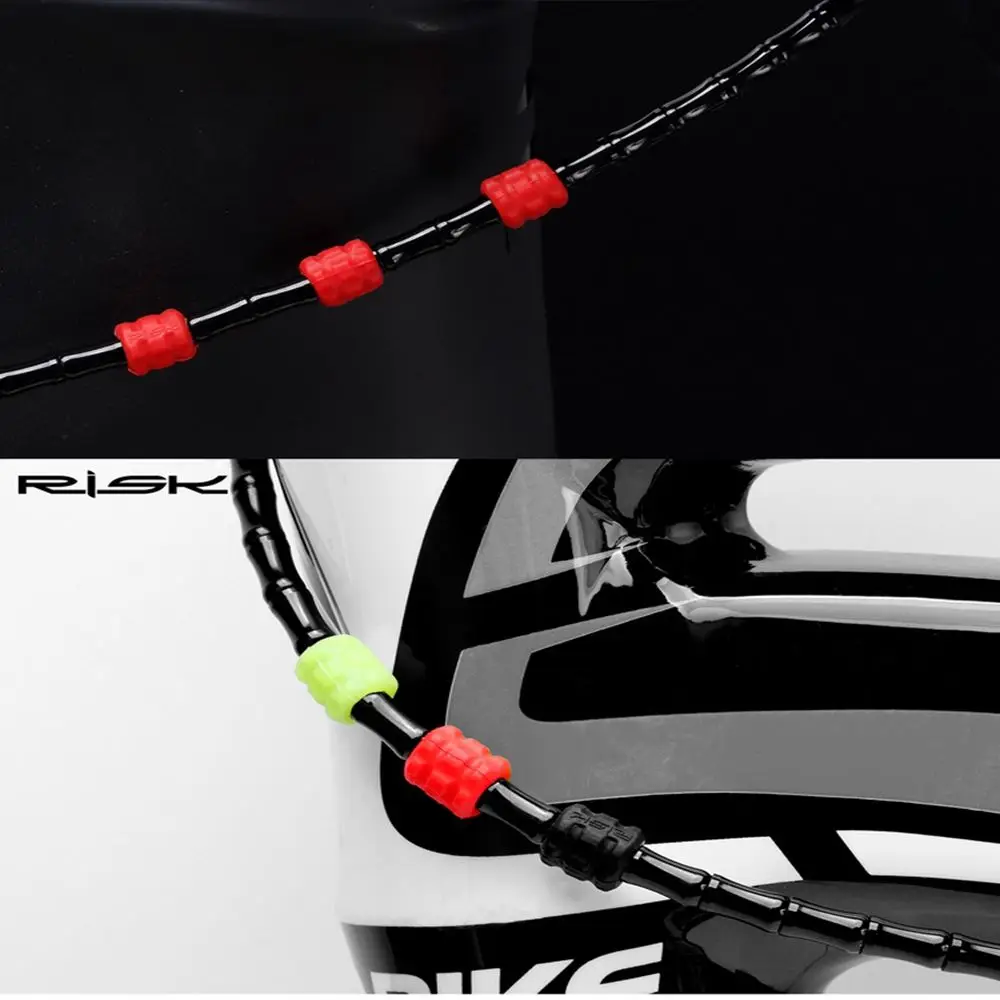 Accesorios para exteriores, piezas de palanca de freno ultraligera de sílice, Protector de Cable de bicicleta, enchufe de carcasa, anillo Protector de luz nocturna - imagen 3