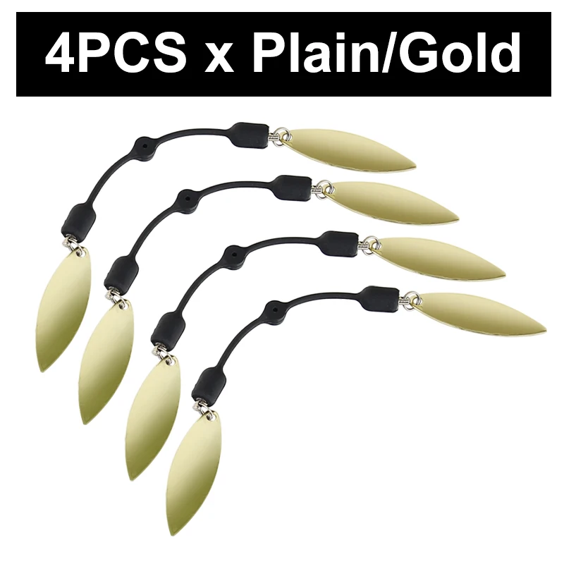 4pcs x Plain Gold