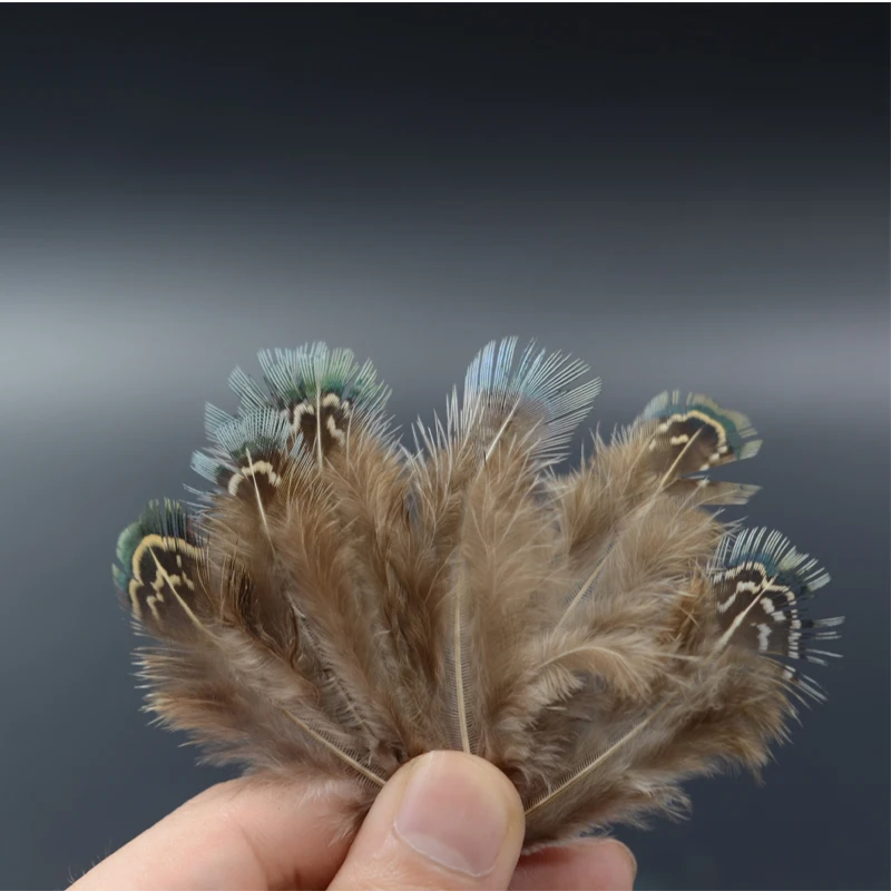4 estilos opcionales Ringneck pluma de faisán materiales para atar moscas 20 piezas ala de faisán pluma sillín tippet punto blanco pluma del cuerpo - imagen 2