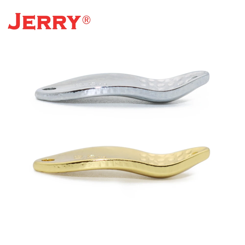 Jerry Piscis 50 Uds latón sin pintar cuchara de trucha en blanco Spinner cebo intermitente 2,5g señuelo de pesca Artificial brillo aparejos ultraligeros - imagen 5